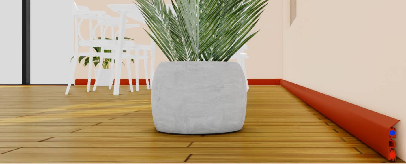 Die SHL Wärmetechnik Sockelheizleiste verursacht lediglich eine minimale Luftbewegegung in unmittelbarer Nähe der Heizleiste. Daher bleiben Staub und andere Kleinstpartikel wie Pollen am Boden. Das ist gut für Allergiker.